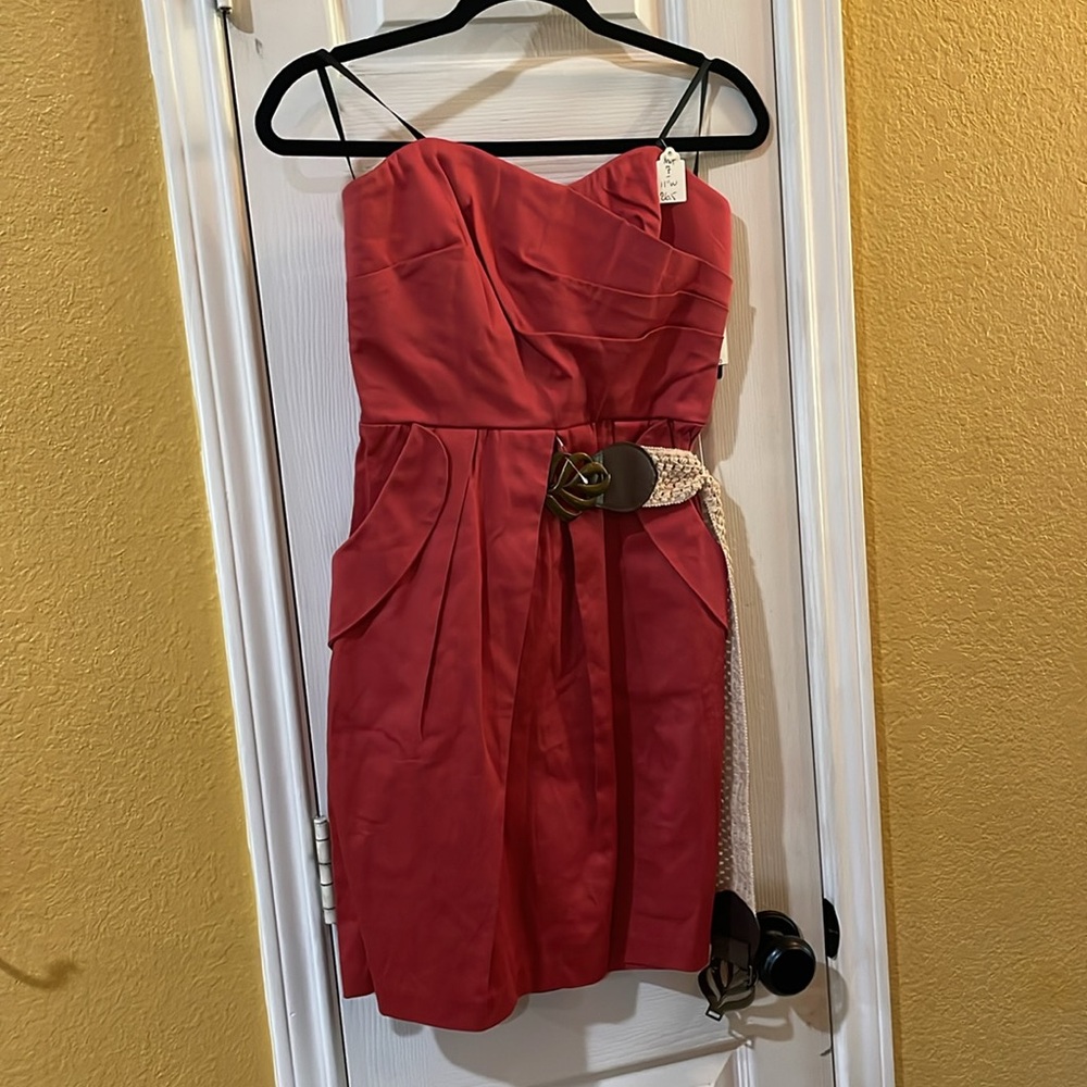 IZ Byer Strapless Rust Dress or Top Body Con